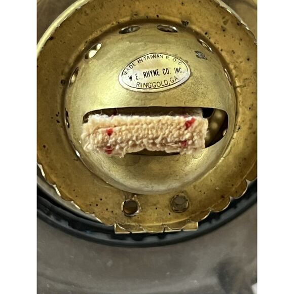 W.E. RHYNE Brass Mast Light Lamp Oil Maritime Sea Nautical Ship Lighthouse Decor - Picture 10 of 10